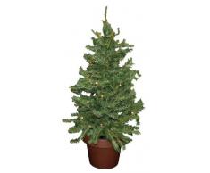 Idena 8582019 - Deko Tannenbaum mit 35 LED warm weiß, Batterie betrieben, für Weihnachten, Advent, als Stimmungslicht, Christbaum, ca. 55 cm