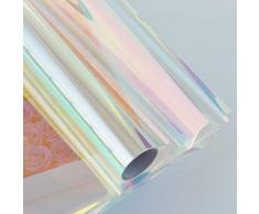 HOHOFILM Holografische Geschenkfolie für Blumen, Geschenke und Heimwerker, 0,57 m x 9m Rolle