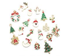 Supvox 19pcs Halloween-Legierungs-Charmeanhänger, Mischungslegierungs-Weihnachtsanhänger für den DIY Schmuck, der Halskettenarmbandohrring DIY Schmuckzubehör herstellt