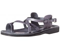 Jerusalem Sandals Herren The Good Shepard (Der Gute Hirte), Schnalle, grau