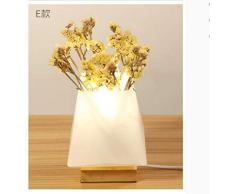 Haushaltswand Wash Lichter Lampen Lichter Strahler Beleuchtung Einfache Holz Kreative Vase Tischlampe Schreibtisch Massivholz Geschenk, JTD