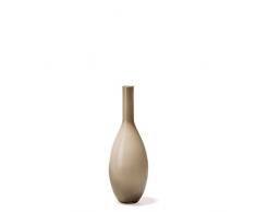 Leonardo Beauty Blumen-Vase, handgefertigte Deko-Vase, bauchige Tisch-Vase aus beige durchgefärbtem Glas, Höhe: 390 mm, 060777