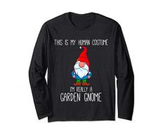 Gartenzwerg Kostüm Halloween This is My Human Kostüm Langarmshirt