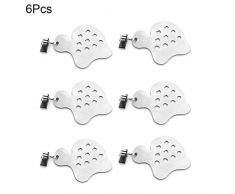 Eruditter Tischdeckenbeschwerer, 6 Stück Tischdeckengewichte Für Draußen, Tischdeckenhalter Tischtuchgewicht Tischdecke Anhänger Mit Stahlclips Für Garten Drinnen Und Draußen