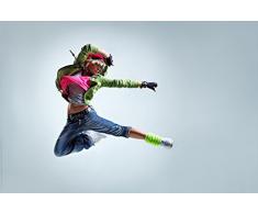 Poster - Tanzen 07 (60.0 cm x 40.0 cm) - Hip Hop Street Dance Musik Frau Sexy Tanz Girl Wanddeko Druck Print Kunstdruck Fotografie Foto Artwork Art