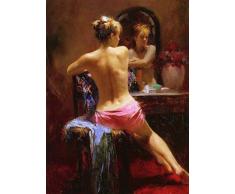 PAAANING DIY Ölgemälde Malen nach Zahlen Kit Erotik Kunst Nackt Für Erwachsene Anfänger Zeichnen Mit Pinseln Weihnachtsdekor Dekorationen Geschenke