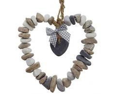 SIDCO Deko Hänger Herz Herzhänger Hängedeko Wanddeko Fensterdeko Liebesherz Stein