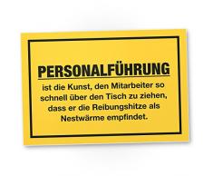 DankeDir! Personalführung - Kunst Mitarbeiter, Türschild Büro, Lustige Geschenkidee Büro - Scherzartikel/Spaßartikel, Lustiges Geschenk Chef/Kollegen, Geburtstagsgeschenk Humor/Büro Deko