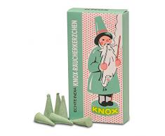 3er Pack Knox Räucherkerzen Tannenduft Ostalgie Design 3 x 24 Stück, Weihnachtskerze, Räucherkegel, Räucherpyramide