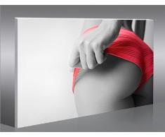 islandburner Bild Bilder auf Leinwand Behind V5-1K Erotik Art Sexy Girl XXL Poster Leinwandbild Wandbild Dekoartikel Wohnzimmer Marke