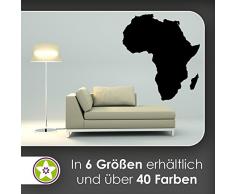 hauptsachebeklebt KIWISTAR Land Afrika Silhouette Umriss Kontinent Wandtattoo in 6 Größen - Wandaufkleber Wall Sticker
