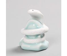 shovv Dekoartikel Ornamente 12 Tierkreis-Deko-Keramikpferd, Ratte, Kaninchen, Drache, Schlange, AFFE, Huhn, Schwein, Glück, Feng Shui, Kunsthandwerk, Ornamente