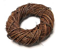 Türkranz Tischkranz Weide Weidenkranz ca. 35cm Braun poliert Shabby Landhaus [52370]