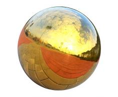 Baoblaze Edelstahl Schwimmkugel Hochglanz poliert hohl Teichkugel Dekokugel - 100 mm