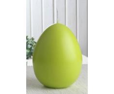 CandleCorner Eikerzen XL-Eikerze, Größe 4, ca. 14 x 10,5 cm, limonengrün