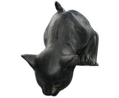 Moritz Figur Schwarze Katze Kater Kantenhocker Dekofigur Kantensitzer H 42 cm