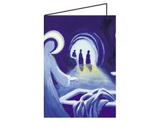 Junker Verlag Christliche Osterkarte DIN A6 - Grußkarten Ostern - Er ist auferstanden - Faltkarte Klappkarte, 1 Stück