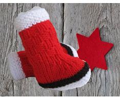 Strickanleitung Babystiefelchen Weihnachtsstiefel für 0-6 Monate: Ideal auch für Anfänger