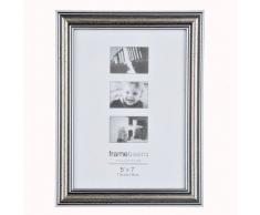 Bilderrahmen ANTIK SILBER m. Glasscheibe 13x18 cm