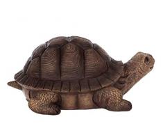 Birendy Figur, Schildkröte, Zwerg, Gartenzwerg Gartenwichtel Deko Zwerg Figur (NF36733-61cm)