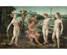 Unbekannt DIY Digitales Ölgemälde Altes Holländisches Klassisches Ölgemälde des Akt-Kunst-Religiösen Mythos-Hd Home Dekoration Geschenke