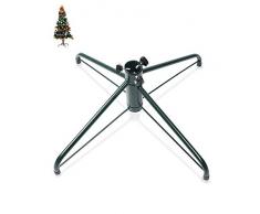 Ouvin Weihnachtsbaumständer, 4 Füße, Metall-Halterung, Gummifüße und Fingerschraube, metall, grün, Large