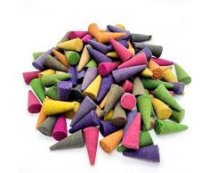 szlsl88 Räucherkerzen 100Pcs Office Magnolia Fresh Air Assorted Hause Lavendel Mixed Scents Kokosnuss Bernstein Backflow Burner Natural Fragrant