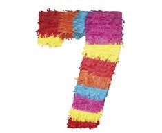 Party Factory Pinata Zahlen 0-9 Kinder Geburtstag Schlag-Pinata 50 x 35 x 8cm Dekoration Geburtstagsdeko (7)