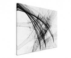 Sinus Art Abstrakt 1483-120x80cm SCHWARZ-Weiss Bilder - Wandbild Kunstdruck in XXL Format - Fertig Aufgespannt – TOP - Leinwand - Wand Bild - Kunst Bild - Wandbild abstrakt XXL