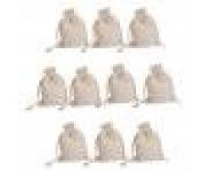 Healthy Clubs Viele 10 Leinen Jutesack Schmuck Beutel Kordelzug Geschenktüten Hochzeit Gunsten
