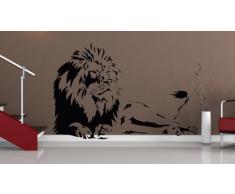 WANDTATTOO LÖWE AFRIKA TIGER BAUM WANDAUFKLEBER WANDSTICKER WALLPRINT (Größe 59 x 90 cm) Nr.127