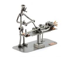 Steelman24 I Schraubenmännchen Physiotherapeut I Made in Germany I Handarbeit I Geschenkidee I Stahlfigur I Metallfigur I Metallmännchen