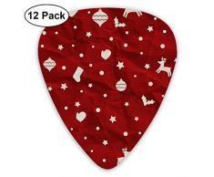 Gitarren Plektrum 351 Shape Classic Guitar Picks Weihnachtspapier Plektren Instrument Standard Bass 12Er Pack