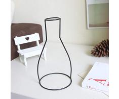 Kjsdzh Crafts Drahtvase Simulation Blumenschmuck Nordischen Stil Kreative Blumenständer Dekoration Geeignet Für Schreibtisch Schreibtisch Couchtisch, EIN Abschnitt