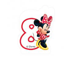 Disney Geburtstagskerze Minnie Maus-Zahl 8