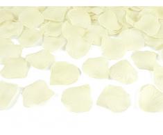 100 Rosenblätter aus Stoff creme Hochzeit Streublumen Blumenkinder Rosenblüten Tischdeko
