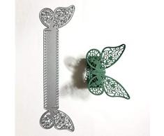 Mothcattl Stanzschablone, Serviettenring, Schmetterling, Metall, zum Basteln von Karten, zum Basteln von Sammelalben, Alben, Papierkarten, Bastelzubehör
