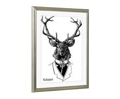 Bilderrahmen Poster Foto Kalypso 70 X 100 cm Silber Antik
