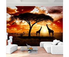 Fototapete Afrika Giraffen Vlies Wand Tapete Wohnzimmer Schlafzimmer Büro Flur Dekoration Wandbilder XXL Moderne Wanddeko - 100% MADE IN GERMANY - Runa Tapeten 9110010b