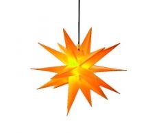 Steinfigurenwelt Giessen %% WEIHNACHTSSTERN 3D GELB XL 65 cm Faltstern Außenstern Adventsstern wetterfest für außen und innen 4m Kabel von Dekowelt%%