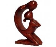 Liebe Herz Kuß Paar Glück abstrakt Holz Figur A10.25