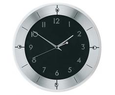 AMS Funk-Wanduhr, Holz, Schwarz, 35 x 35 x 12 cm