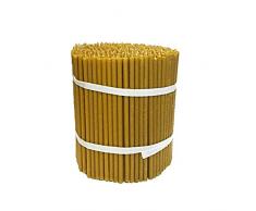 NKlaus Bienenwachs Kerzen Altarkerzen Kirchenqualität Ritualkerzen 780g (ca. 200 Stück) 36261