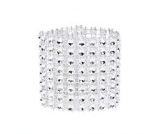 50 Stück Strass Serviettenringe Serviette Halter Schärpe Band Serviettenkette Serviettenhalter Klettverschluss mit Klettverschluss Tischdekoration für Hochziet Party Weihnachten (Silber)