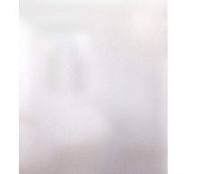 Rabbitgoo Fensterfolie Selbstklebend Milchglasfolie Blickdicht Sichtschutzfolie Fenster Anti-UV Statische Folie Milchglas für Büro oder Zuhause Matt 44.5 x 200CM