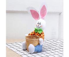 Niedlicher Hase Osterkorb Eier Süßigkeiten Kekse Geschenke Aufbewahrungskorb Kaninchen Tasche Home Party Dekor