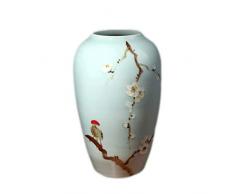 Keramikvase QIQIDEDIAN Kreative Moderne Wohnzimmer TV Weinschrank Porch Home Decoration Furnishings (Color : Ceramic, Size : Blue)