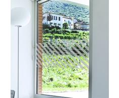 Wandkings Milchglasfolie Streifen 100 x 50 cm (B x H) für Fenster, Glastüren, Duschen & mehr