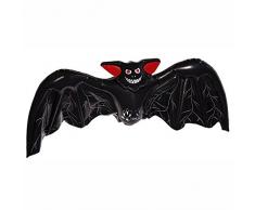 Folat 23758 Aufblasbare Fledermaus Halloween Schwarz