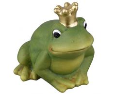 Dadeldo Home Frosch -Edward- Deko-Figur Keramik 18x18x17cm grün